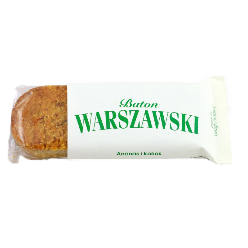 BATON ANANAS I KOKOS BEZGLUTENOWY 50 g - BATON WARSZAWSKI