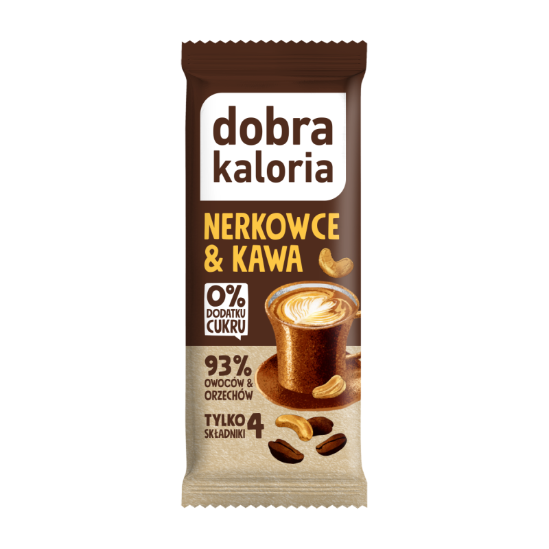 BATON DAKTYLOWY NERKOWCE & KAWA BEZ DODATKU CUKRÓW 35 g - DOBRA KALORIA