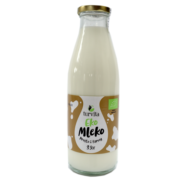 MLEKO ŚWIEŻE 3,9 % BIO 750 ml - TURVITA