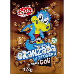 ORANŻADA MUSUJĄCA W PROSZKU O SMAKU COLI BEZGLUTENOWA 17 g - CELIKO