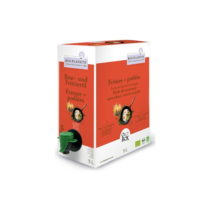 OLEJ SŁONECZNIKOWY DO GOTOWANIA I SMAŻENIA BIO 3 L - HORECA (BIO PLANETE)