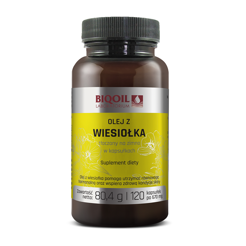 OLEJ Z WIESIOŁKA TŁOCZONY NA ZIMNO (670 mg) 120 KAPSUŁEK - BIOOIL