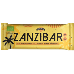 BATON OWOCOWY "ZANZIBAR" BEZGLUTENOWY BIO 40 g - ZMIANY ZMIANY