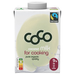 COCONUT MILK - NAPÓJ KOKOSOWY DO GOTOWANIA BEZ DODATKU CUKRÓW BIO 500 ml - COCO (DR MARTINS)