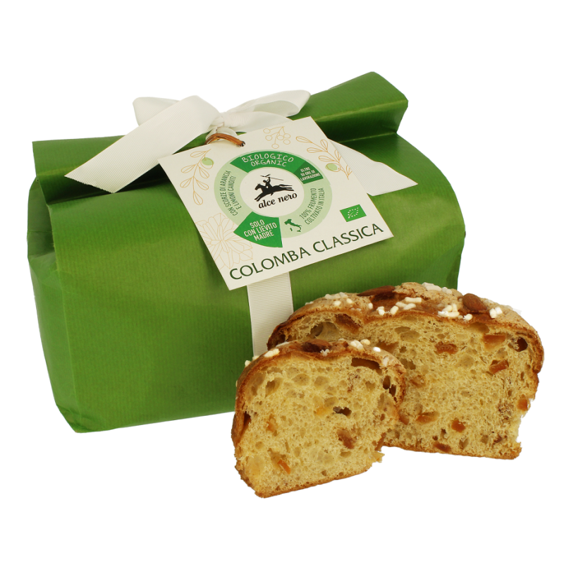 CIASTO WIELKANOCNE COLOMBA CLASSICA BIO 750 g - ALCE NERO (PRODUKT SEZONOWY)