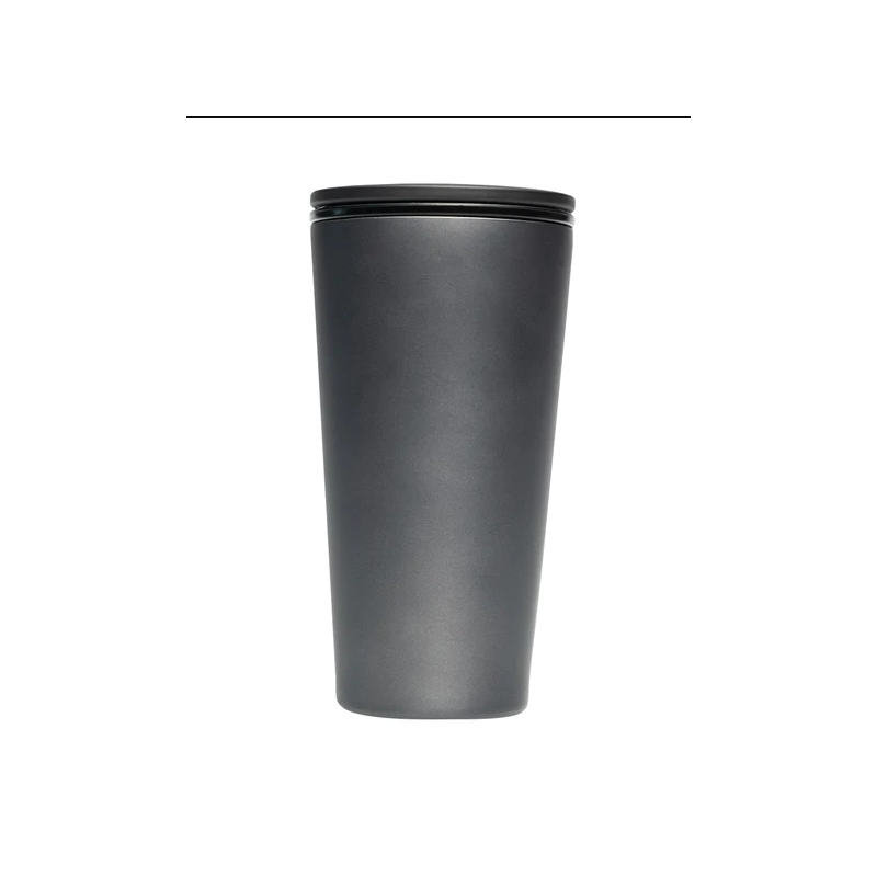 KUBEK SLIDE ZE STALI NIERDZEWNEJ ANTRACYT 420 ml - CHIC-MIC