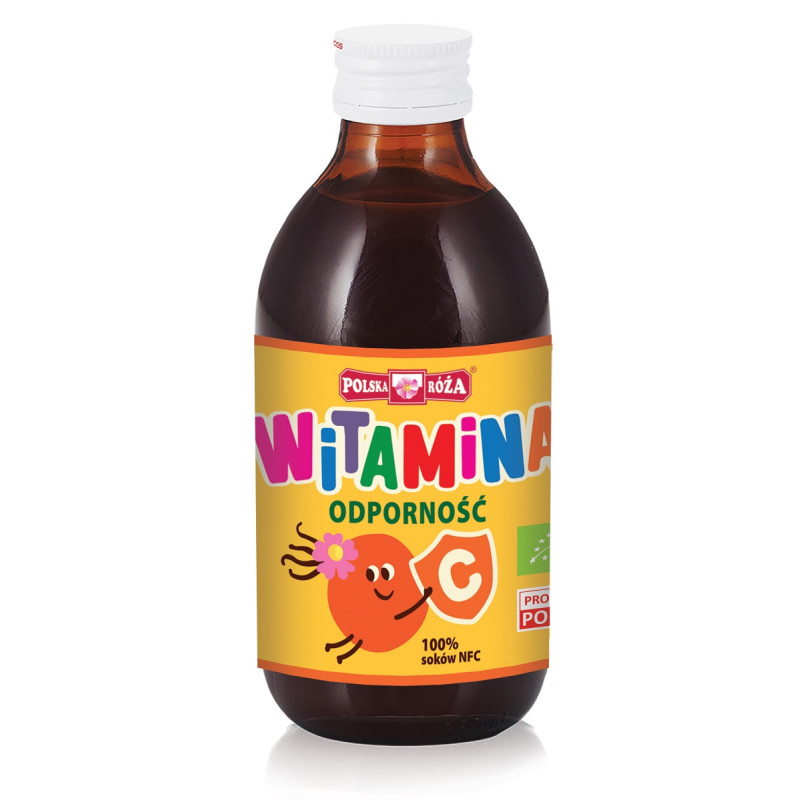 SOK Z RÓŻY I JABŁEK NFC NA ODPORNOŚĆ BIO 250 ml - POLSKA RÓŻA