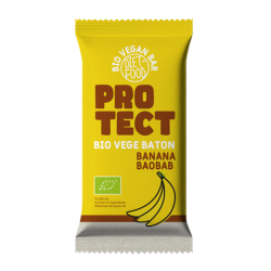 BATON BANANOWY Z BAOBABEM PROTECT BIO 35 g - DIET-FOOD