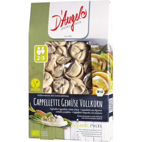 CAPPELLETTI ORKISZOWE Z SOCZEWICĄ PIKANTNE BIO 250 g - D`ANGELO