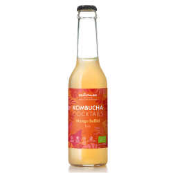 KOMBUCHA KOKTAJLOWA MANGO BELLINI BIO 270 ml - DELIKATNA (ZAKWASOWNIA)