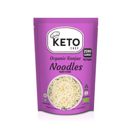 MAKARON (KONJAC) GOTOWY NA WOKA BEZGLUTENOWY BIO 270 g (200 g) - KETO CHEF (BETTER THAN FOODS)