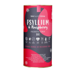 PSYLLIUM - BŁONNIK WITALNY Z MALINAMI BIO 300 g - BIO HEALTH TIME