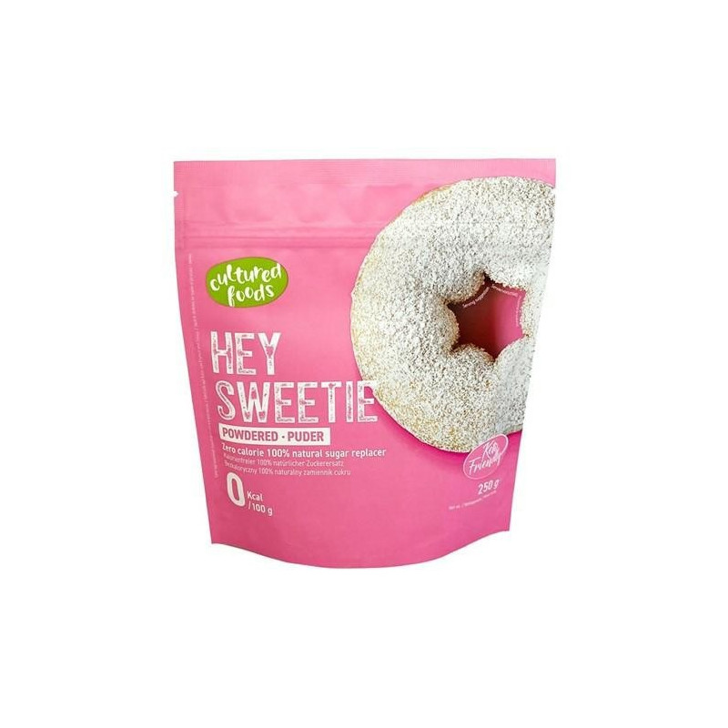 ZAMIENNIK CUKRU W PUDRZE "HEY SWEETIE" BEZGLUTENOWY 250 g - CULTURED FOODS