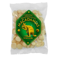 ORZECHY MACADAMIA PRAŻONE I SOLONE BIO 100 g - HORIZON