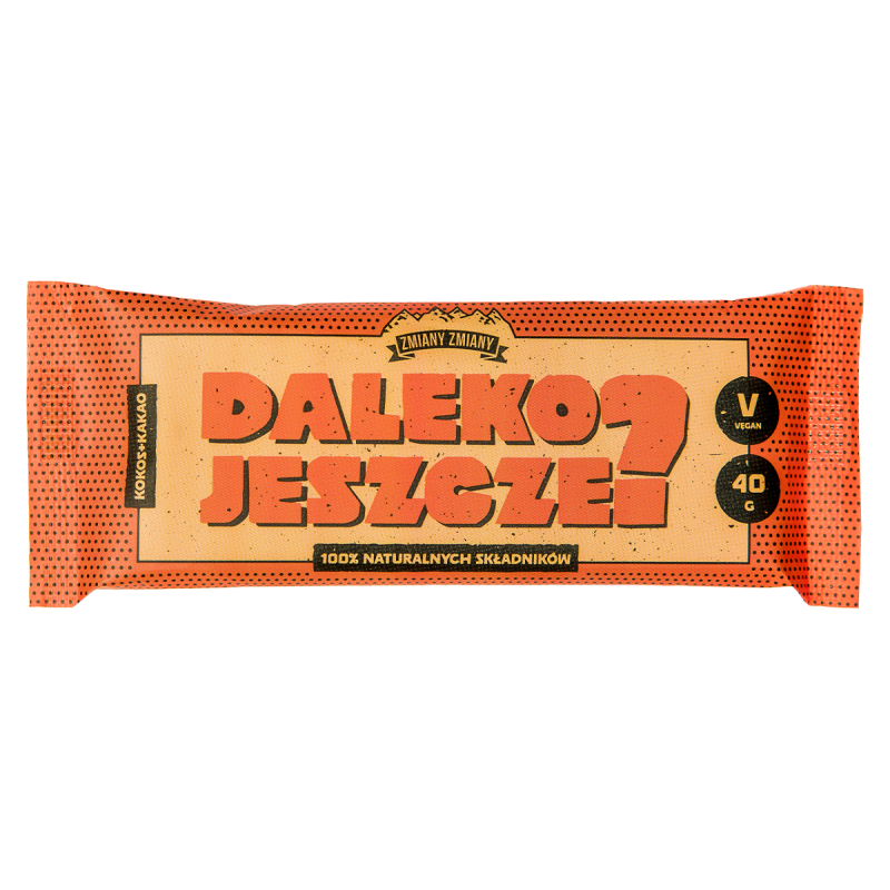 BATON BAKALIOWY Z KOKOSEM I KAKAO "DALEKO JESZCZE" BEZGLUTENOWY 40 g - ZMIANY ZMIANY
