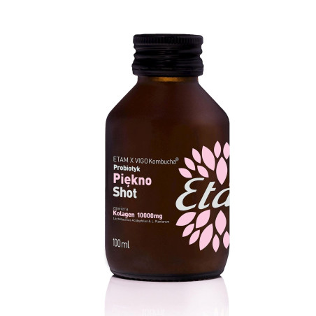 SHOT KOMBUCHA PROBIOTYK PIĘKNO Z KOLAGENEM BEZGLUTENOWY 100 ml - ETAM X VIGO