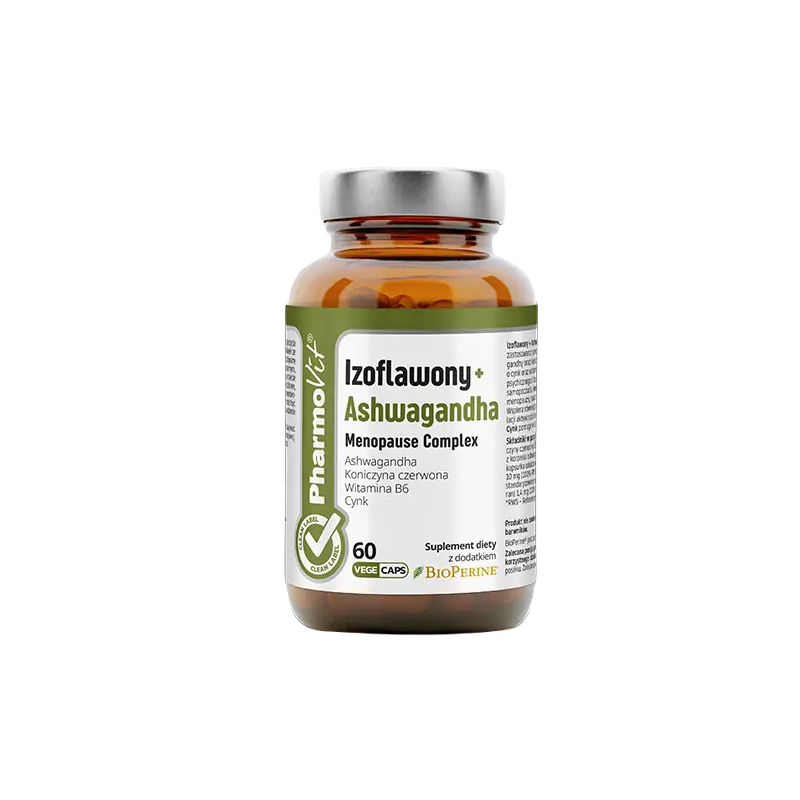 IZOFLAWONY + ASHWAGANDHA MENOPAUSE COMPLEX 60 KAPSUŁEK - PHARMOVIT (CLEAN LABEL)