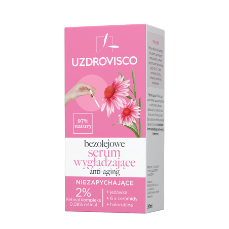 SERUM DO TWARZY WYGŁADZAJĄCE ANTI-AGING 30 ml - UZDROVISCO (BEZOLEJOWA)