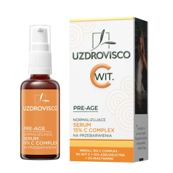 SERUM DO TWARZY NORMALIZUJĄCE NA PRZEBARWIENIA 15 % C COMPLEX 30 ml - UZDROVISCO (PRE-AGE)