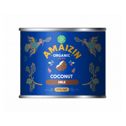 COCONUT MILK - NAPÓJ KOKOSOWY BEZ GUMY GUAR (17 % TŁUSZCZU) BIO 200 ml - AMAIZIN