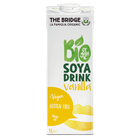 NAPÓJ SOJOWY O SMAKU WANILIOWYM BEZGLUTENOWY BIO 1 L - THE BRIDGE