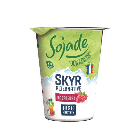 DESER TYPU SKYR PROTEINOWY SOJOWY MALINOWY BIO 400 g - SOJADE