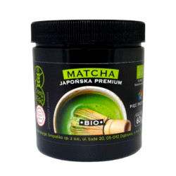 HERBATA ZIELONA MATCHA BEZGLUTENOWA BIO 60 g - PIĘĆ PRZEMIAN