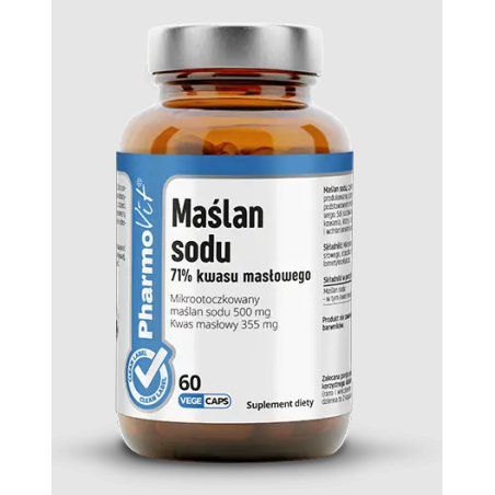 MAŚLAN SODU BEZGLUTENOWY 60 KAPSUŁEK - PHARMOVIT (CLEAN LABEL)