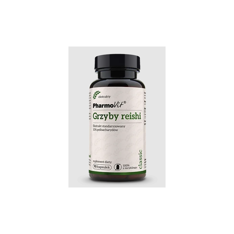 GRZYBY REISHI EKSTRAKT BEZGLUTENOWY (400 mg) 90 KAPSUŁEK - PHARMOVIT (CLASSIC)