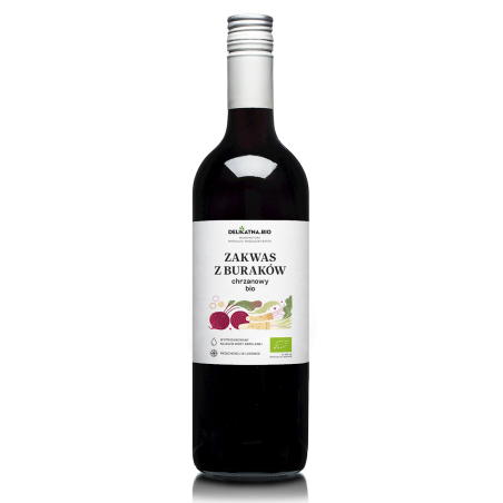 ZAKWAS Z BURAKÓW Z CHRZANEM BIO 700 ml - DELIKATNA (ZAKWASOWNIA)