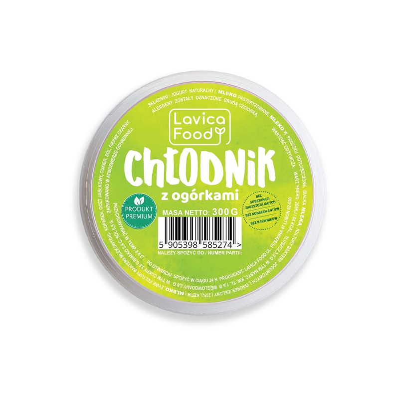 CHŁODNIK Z OGÓRKÓW 300 g - LAVICA FOOD (PRODUKT SEZONOWY)