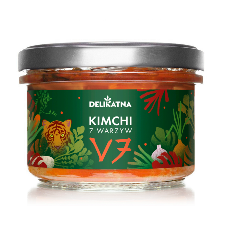 KIMCHI 7 WARZYW 200 g - DELIKATNA (ZAKWASOWNIA)