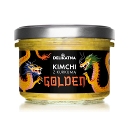 KIMCHI Z KURKUMĄ GOLDEN 200 g - DELIKATNA (ZAKWASOWNIA)