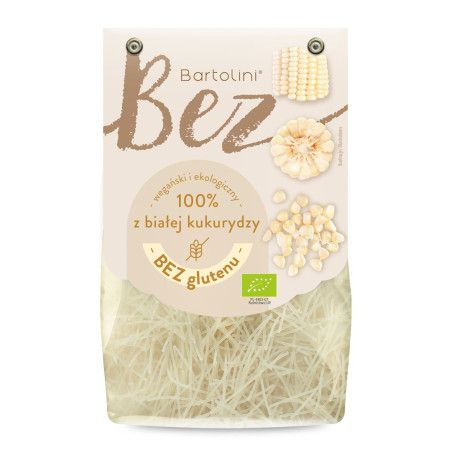 MAKARON (Z BIAŁEJ KUKURYDZY) KRAJANKA BEZGLUTENOWY BIO 250 g - BARTOLINI