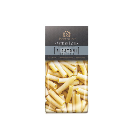 MAKARON (SEMOLINOWY) RIGATONI RURKA 400 g - BARTOLINI (ARTISAN PASTA)