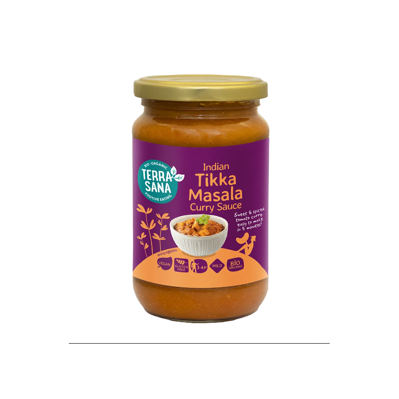 SOS CURRY INDIAN TIKKA MASALA BEZGLUTENOWY BIO 350 g - TERRASANA