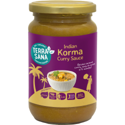 SOS CURRY ŻÓŁTY INDIAN KORMA BEZGLUTENOWY BIO 350 g - TERRASANA