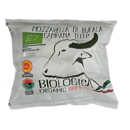 MOZZARELLA DI BUFALA (Z MLEKA BAWOLEGO) KULKA BIO 250 g (125 g) - BIOLOGICA