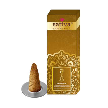 KADZIDEŁKA INDYJSKIE STOŻKOWE PALO SANTO (10 szt.) 20 g - SATTVA (AYURVEDA)