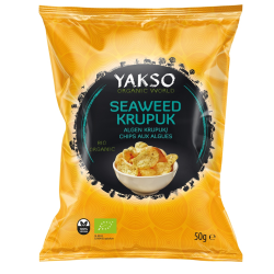 PRAŻYNKI Z ALGAMI WAKAME (KRUPUK) BIO 50 g - YAKSO