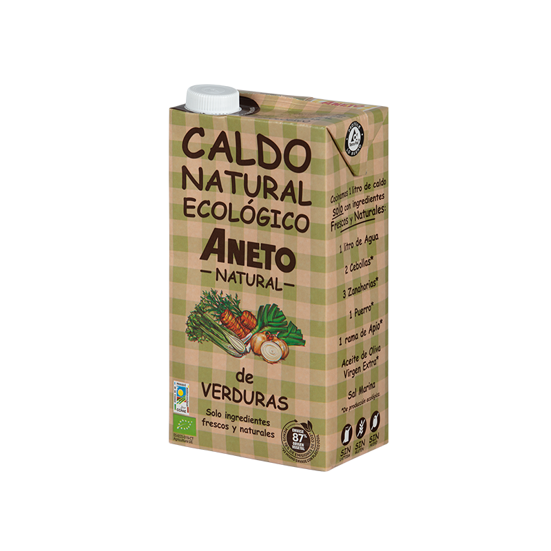 BULION WARZYWNY W PŁYNIE BEZGLUTENOWY BIO 1 L - ANETO NATURAL