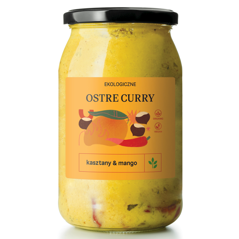 CURRY OSTRE Z MANGO I KASZTANAMI BIO 900 ml - DELIKATNA (ZAKWASOWNIA)