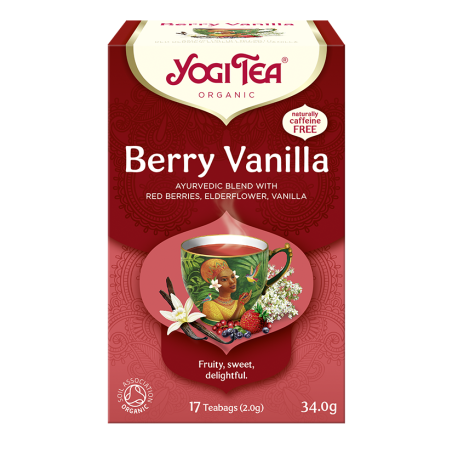 HERBATKA OWOCE JAGODOWE - WANILIA (BERRY VANILLA) BIO (17 x 2 g) 34 g - YOGI TEA