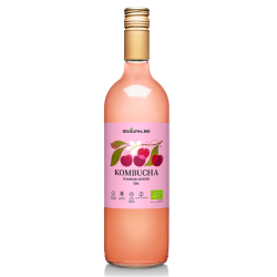 KOMBUCHA WIŚNIOWA BIO 750 ml - DELIKATNA (ZAKWASOWNIA)