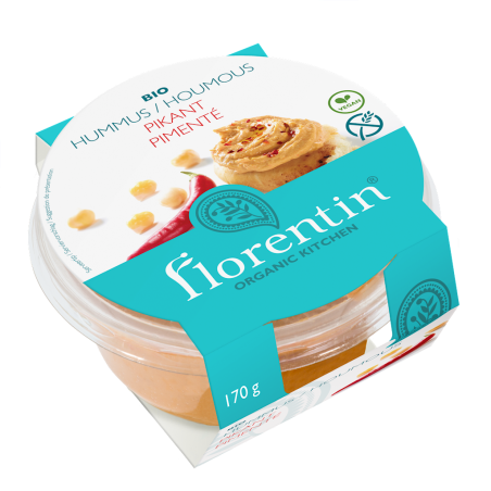 HUMMUS PIKANTNY BEZGLUTENOWY BIO 170 g - FLORENTIN