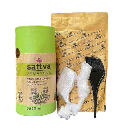 HENNA BEZBARWNA CASSIA ECO 150 g - SATTVA (AYURVEDA)