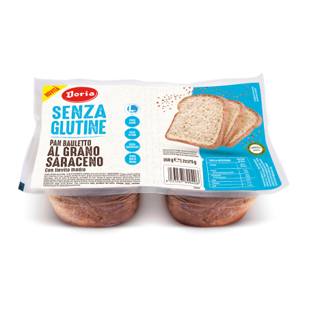 CHLEB TOSTOWY GRYCZANY KROJONY BEZGLUTENOWY (2 x 175 g) 350 g - DORIA