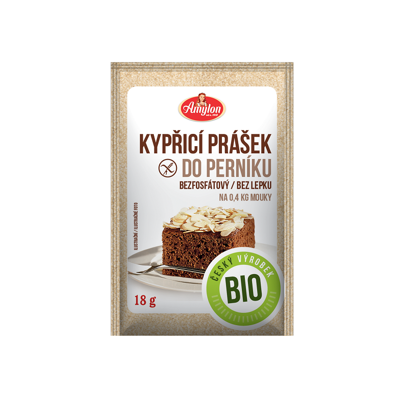 PROSZEK DO PIECZENIA PIERNIKA BEZGLUTENOWY BIO 18 g - AMYLON (PRODUKT SEZONOWY)