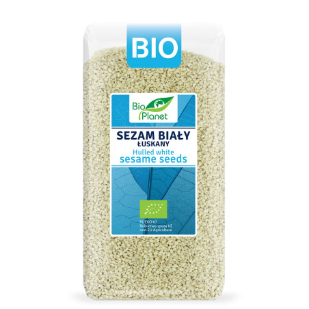 SEZAM BIAŁY ŁUSKANY BIO 400 g - BIO PLANET