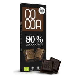 CZEKOLADA CIEMNA 80 % BIO 40 g - COCOA